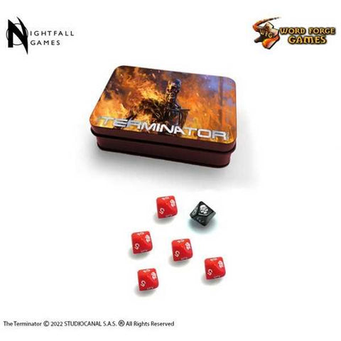 The Terminator RPG Limited Edition Dice Tin Set