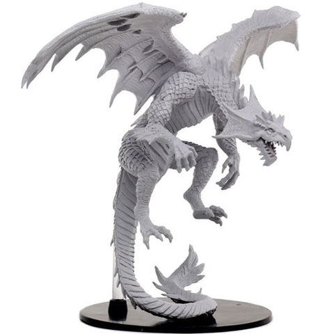 WZK73145: Gargantuan White Dragon: Pathfinder Battles Deep Cuts Unpainted Miniature